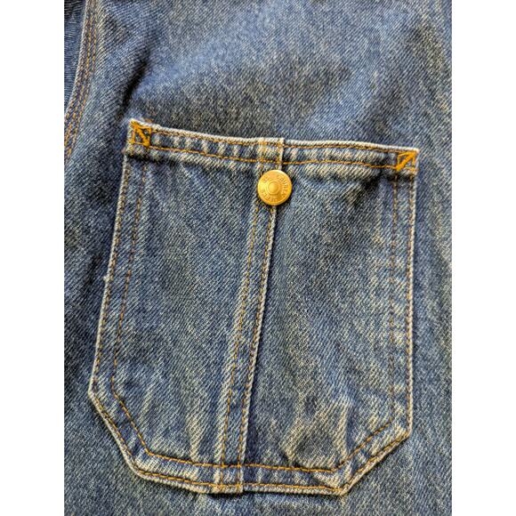 Ralph Lauren 90s Vintage Denim Chore Barn Trucker Jacket Size L - Picture 3 of 9